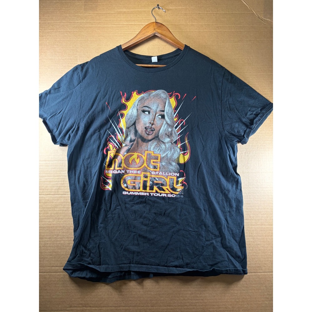 Megan Thee Stallion T-Shirt Unisex XL Black Hot Girl Summer Tour 2024 GloRilla